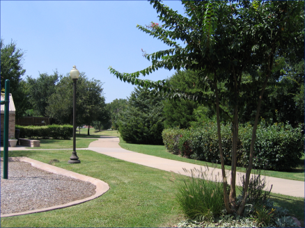 Landscaped hiker/biker trail